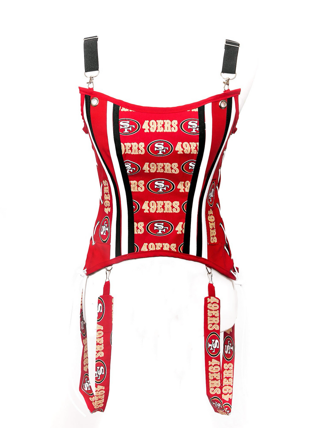San Francisco 49-ers Football Team Corset Bustier Top