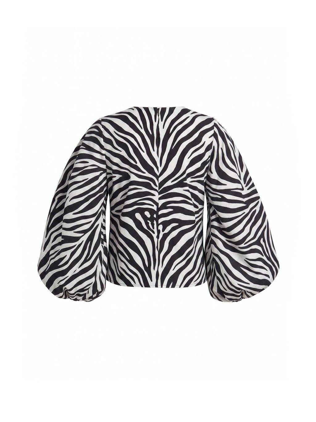Ema Bubbles Sleeves Shirt in Zebra, front view, view 4