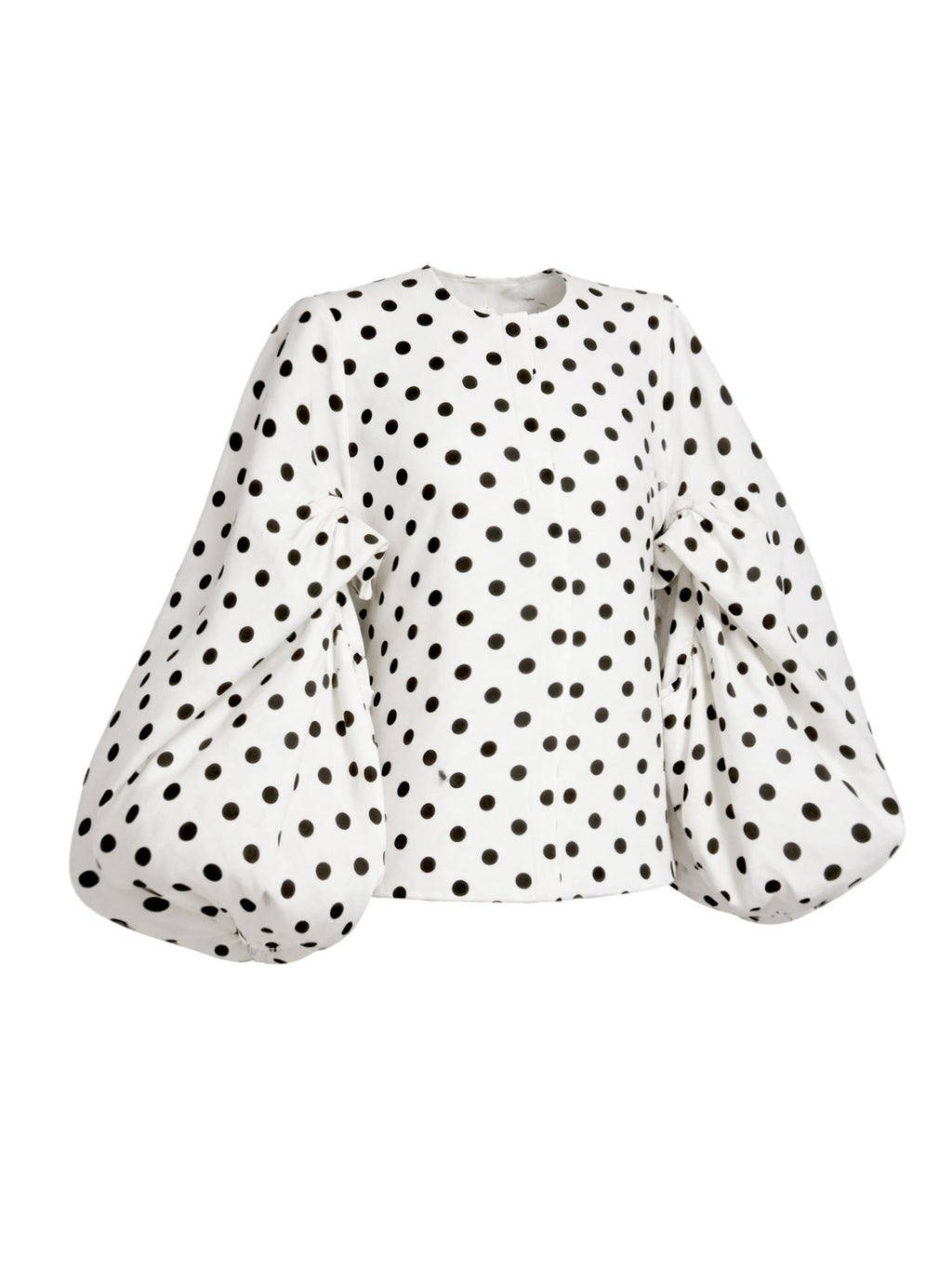 Ema Polka Dots Bubbles Sleeves Shirt