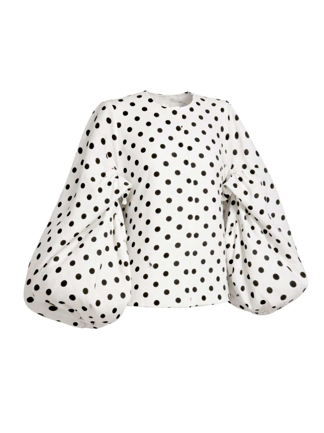 Ema Polka Dots Bubbles Sleeves Shirt
