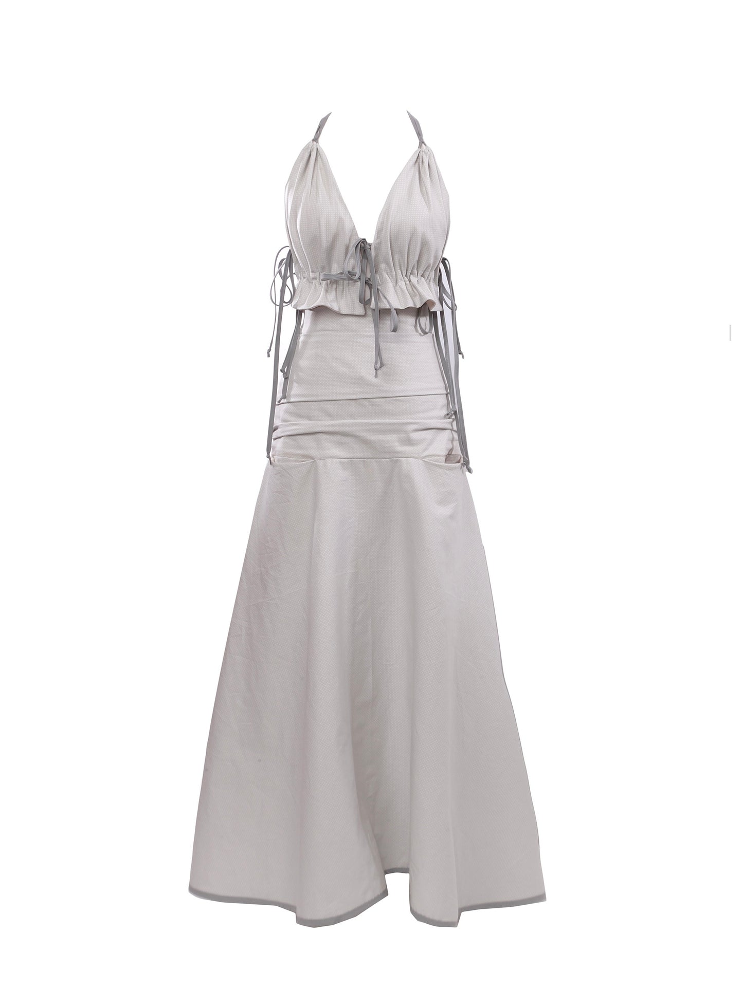 Luda Maxi Skirt and Top Cotton Set