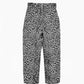 Leopard Stretch Cotton Twill Trousers - Mologoko Couture
