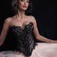 Chapel Window Corset Black - Mologoko Couture