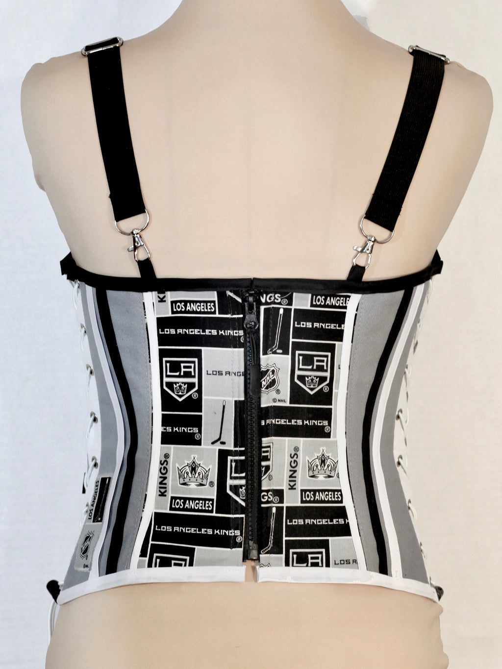 Los Angeles Kings Hockey Team Corset Bustier - Mologoko Couture