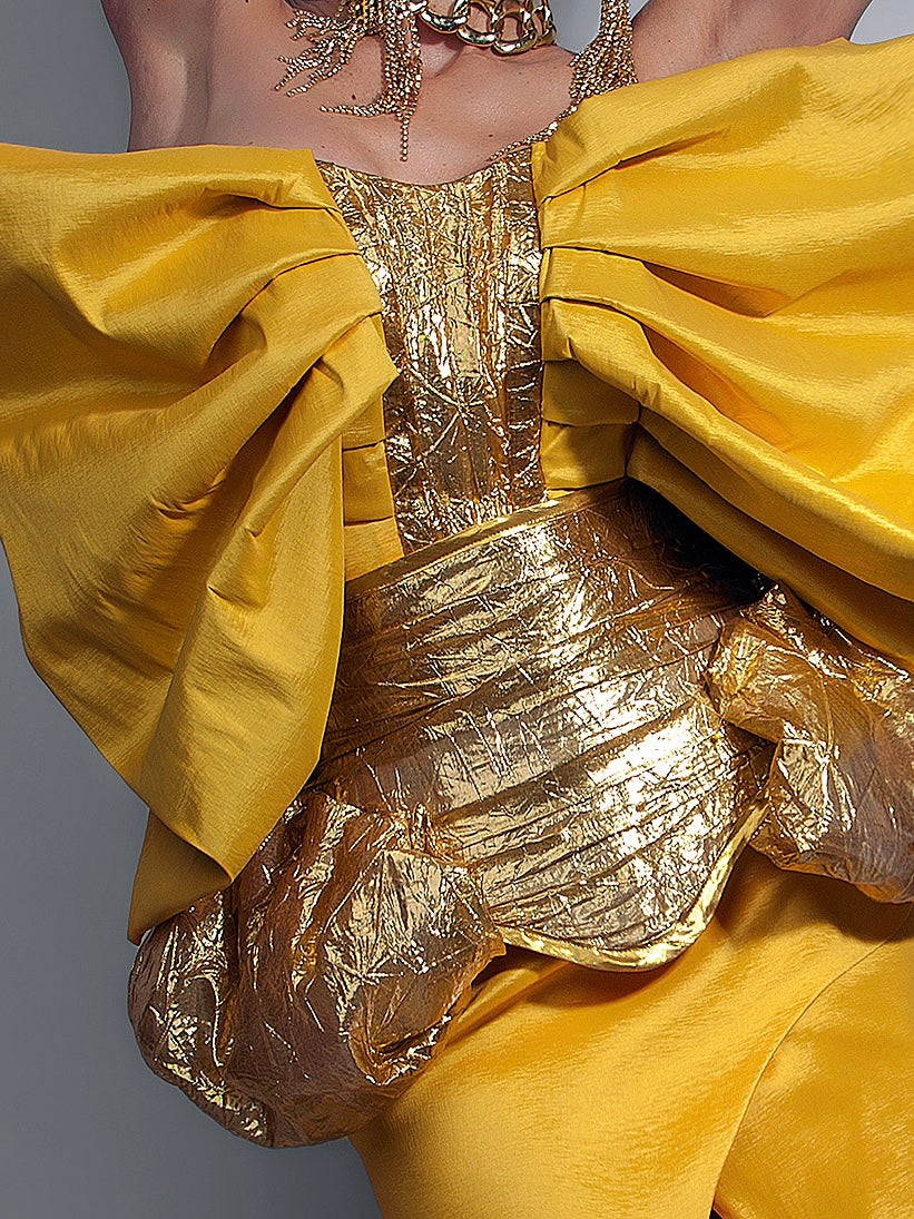 Gisele Gown 3-Part Set - custom made red carpet wedding dresses in USA