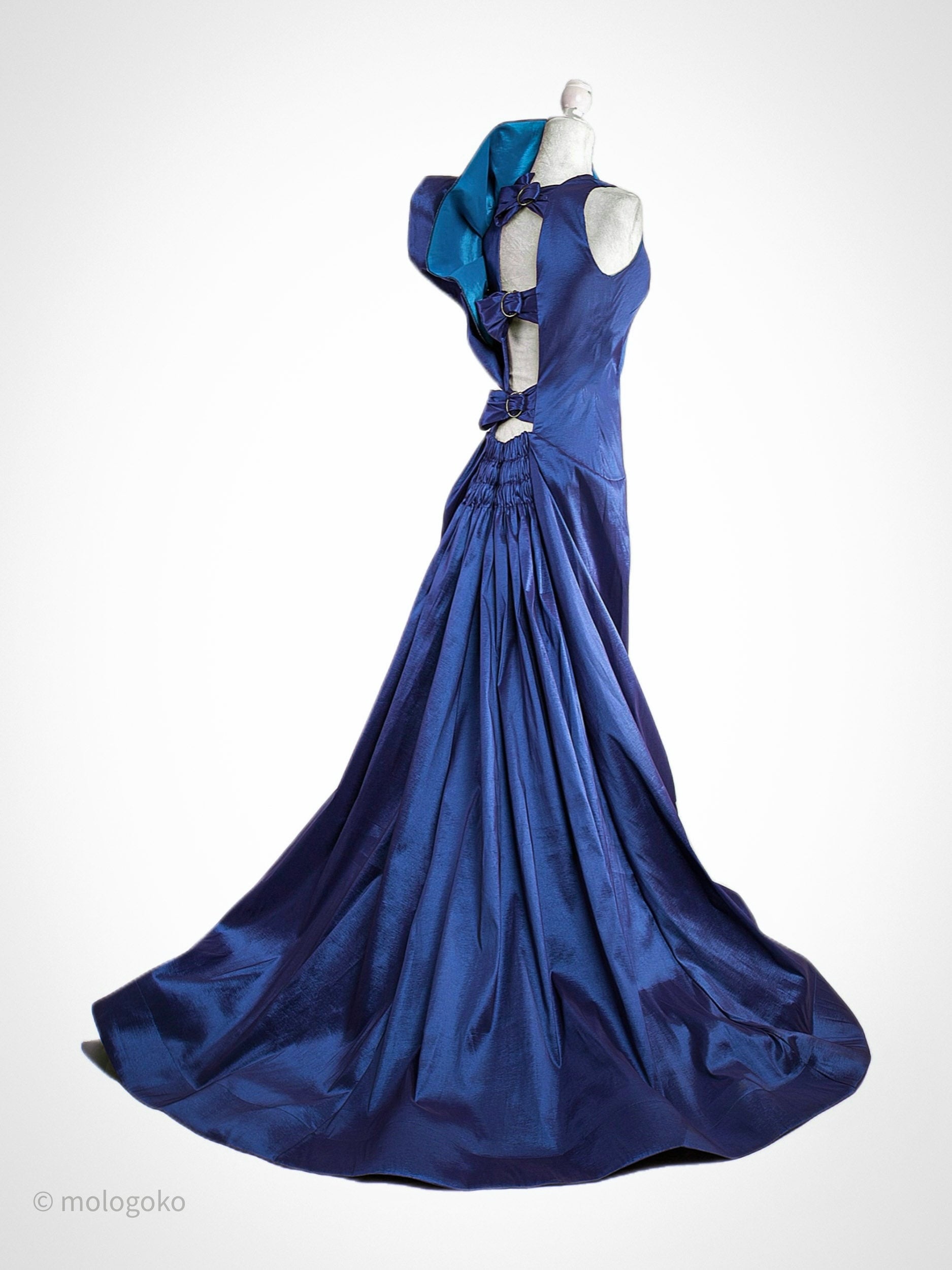 Royal Blue Veronica Gown - Mologoko Couture