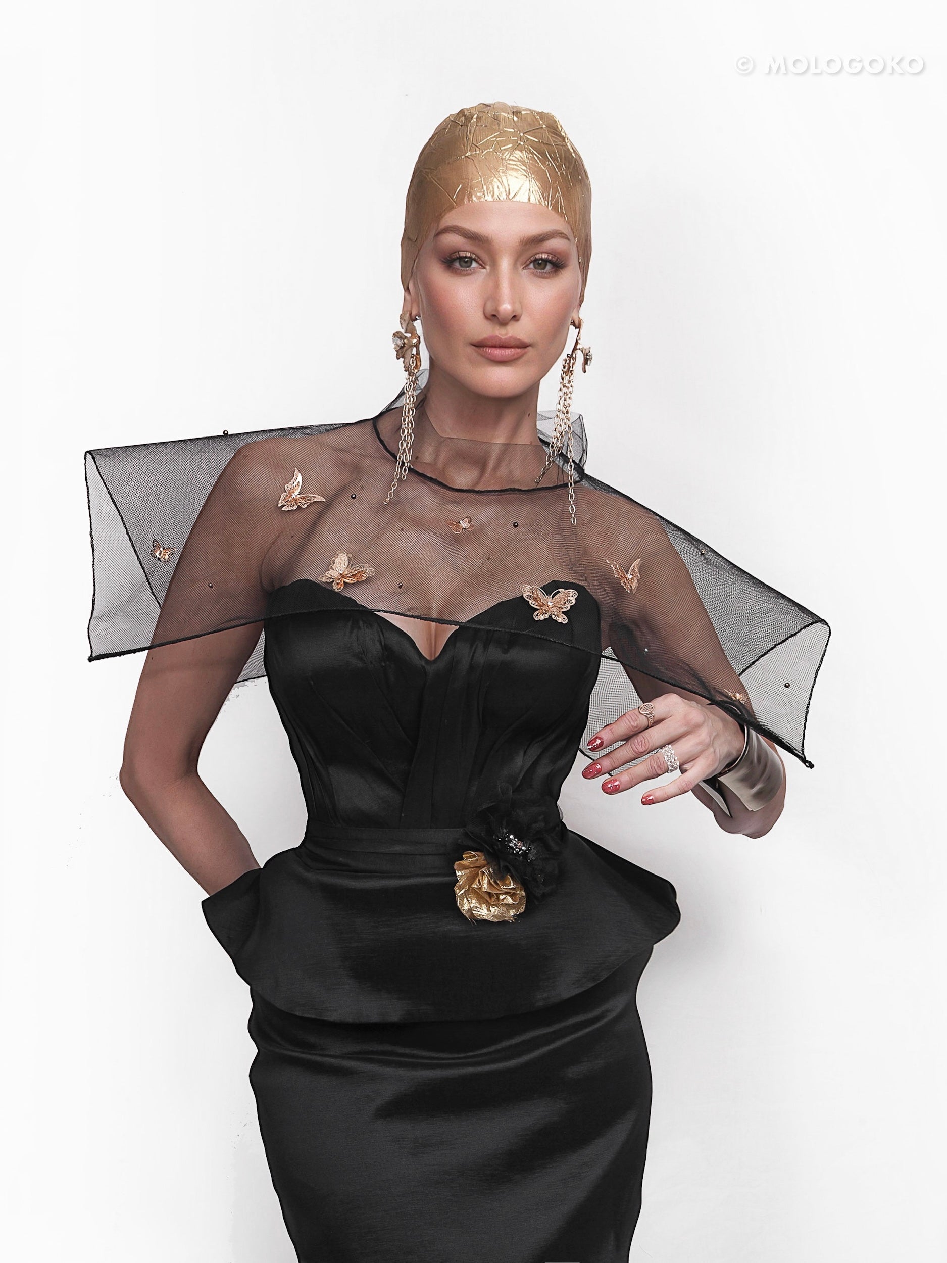 Base Draped Bodies Corset with Peplum - custom. made fashion