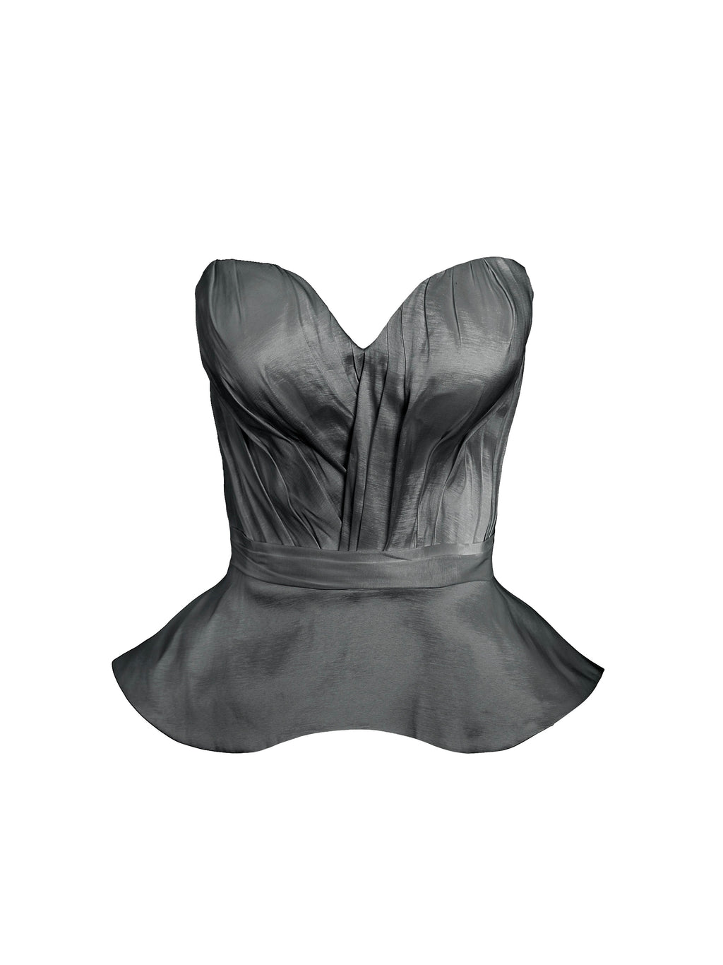 Base Draped Bodies Corset with Peplum - Mologoko Couture