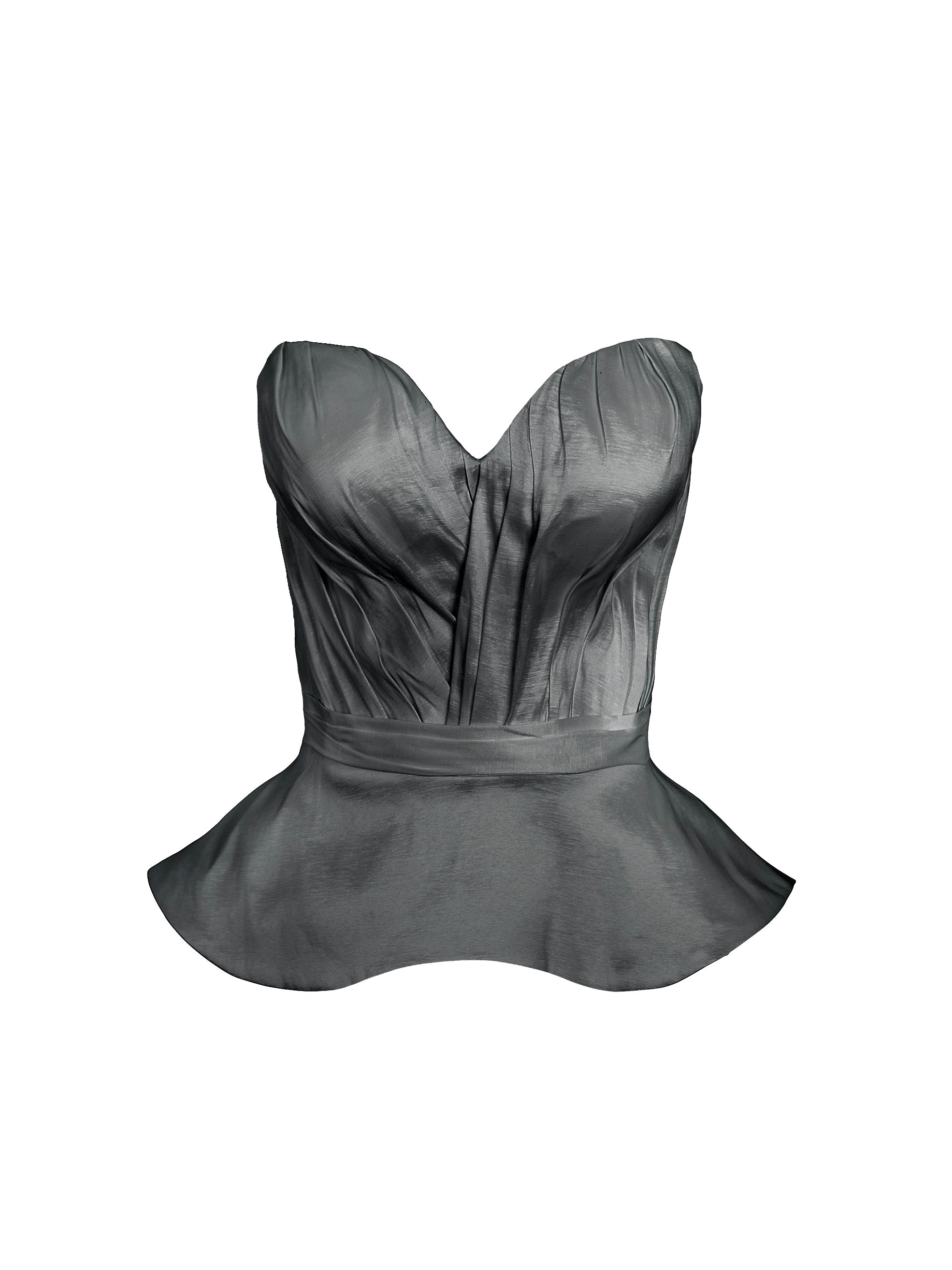 Base Draped Bodies Corset with Peplum - Mologoko Couture