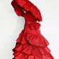 Marigold Sea Of Ruffles Gown - Mologoko Couture
