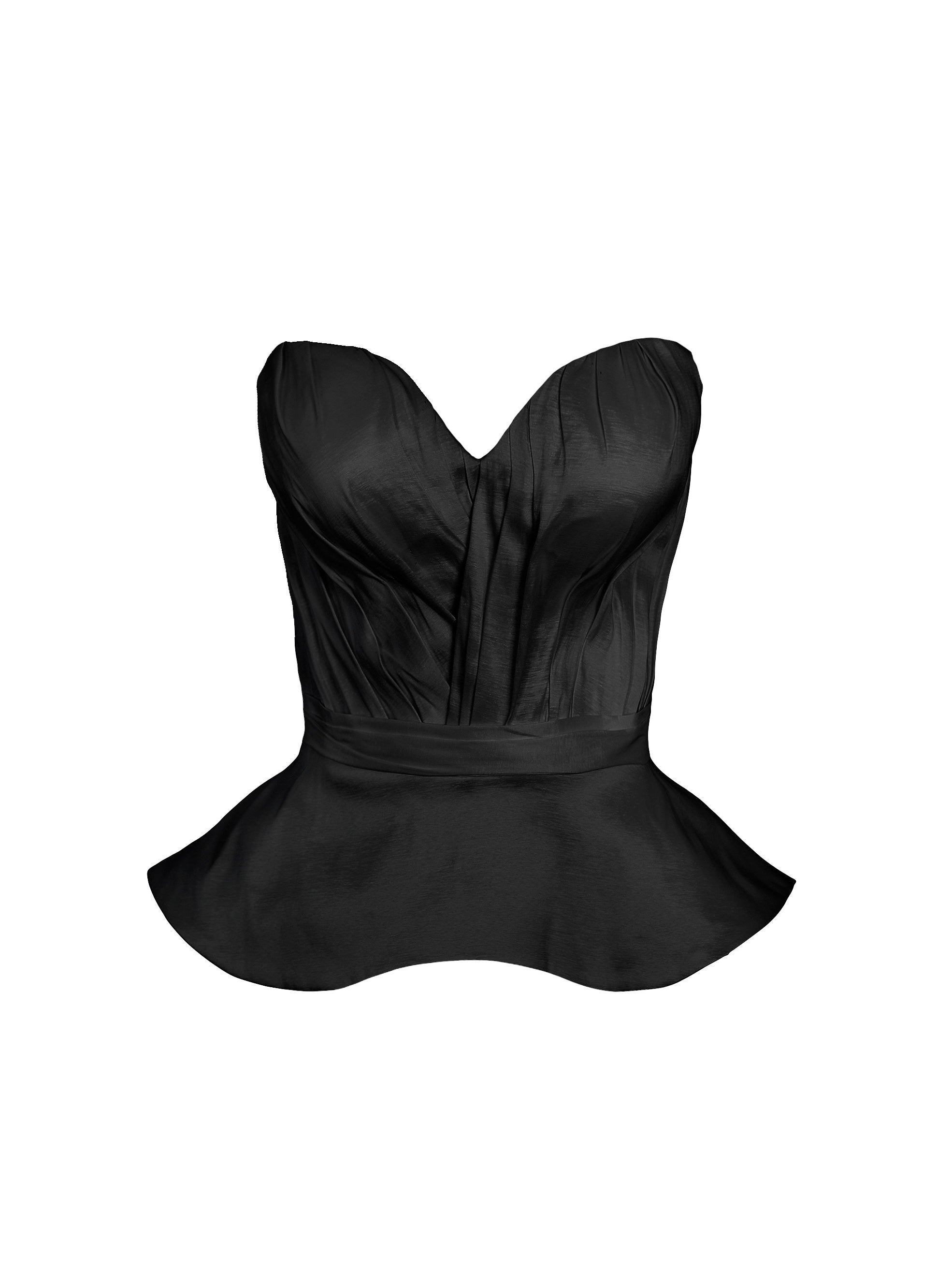 Base Draped Bodies Corset with Peplum - Mologoko Couture