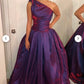 Purple and Pink Two-toned taffeta one of a kind gown - Mologoko Couture