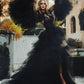 Embroidered Semi Sheer Large Tulle Sleeves Black Bolero Jacket - Mologoko Couture