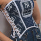 New York Yankees Baseball Team Corset Top - Mologoko Couture