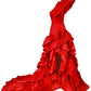 Marigold Sea Of Ruffles Gown - Mologoko Couture