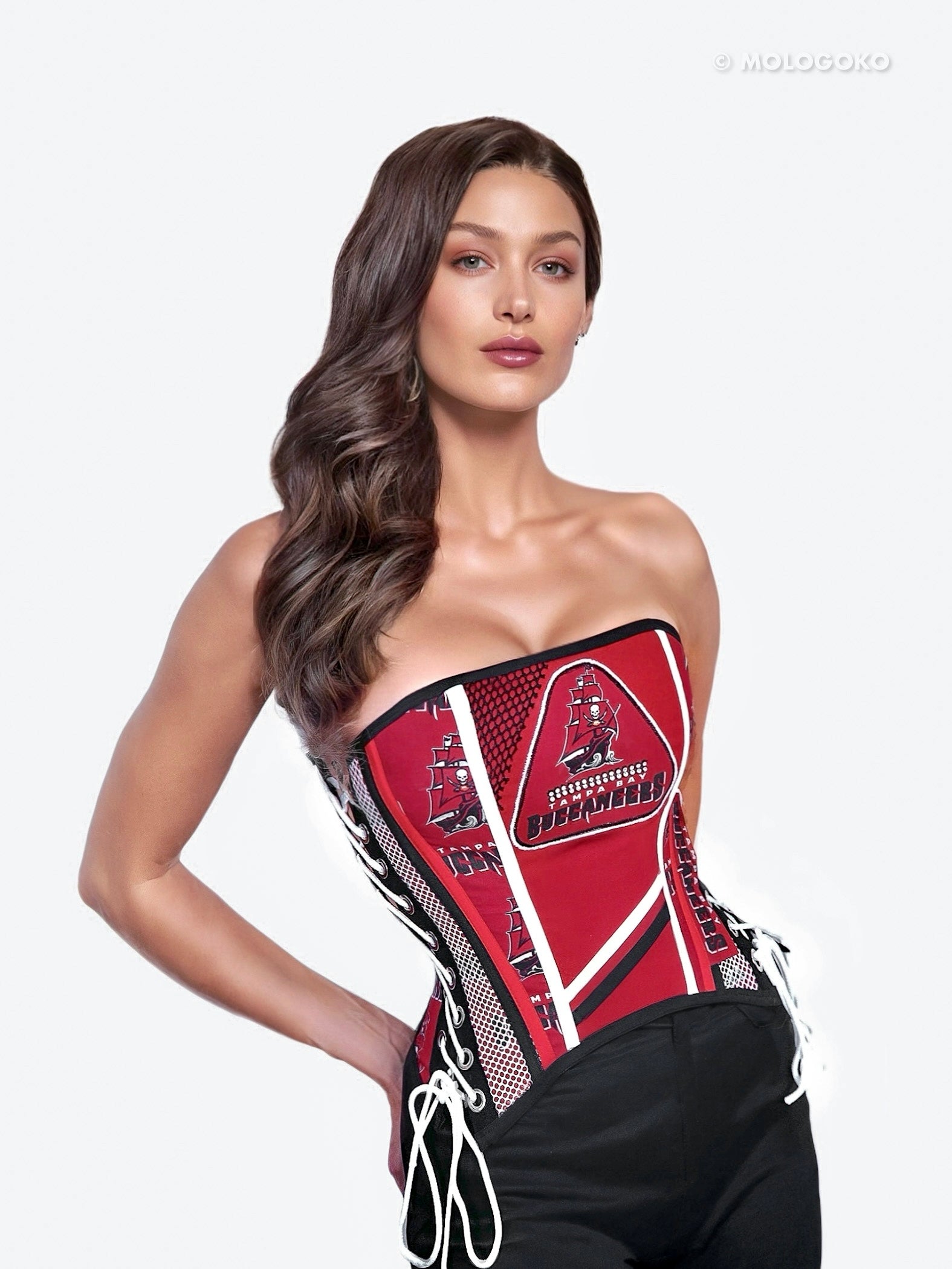 Tampa Bay Buccaneers Football Team Corset Bustier Top