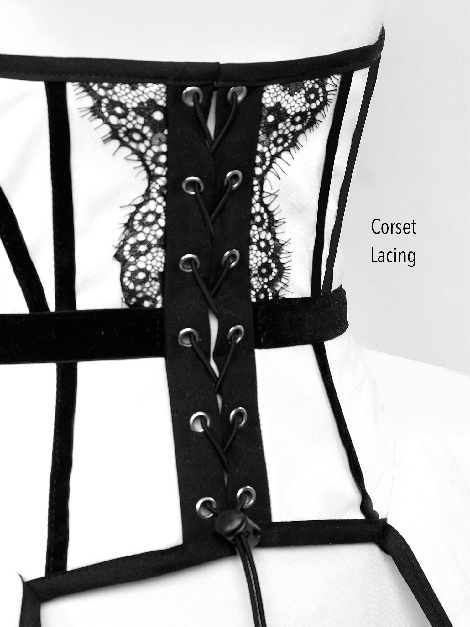 Chapel Window Corset White - Mologoko Couture