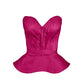 Base Draped Bodies Corset with Peplum - Mologoko Couture