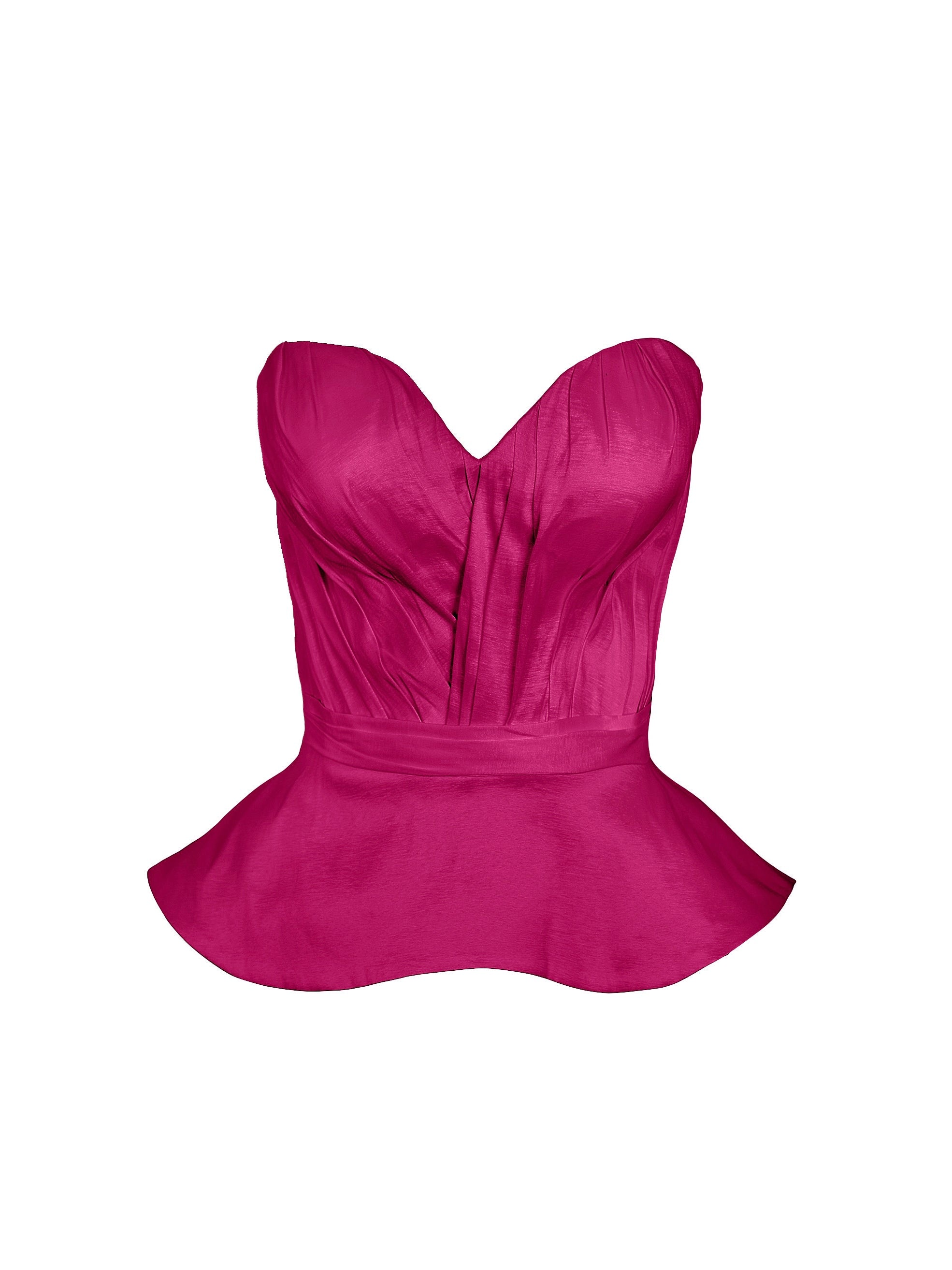 Base Draped Bodies Corset with Peplum - Mologoko Couture