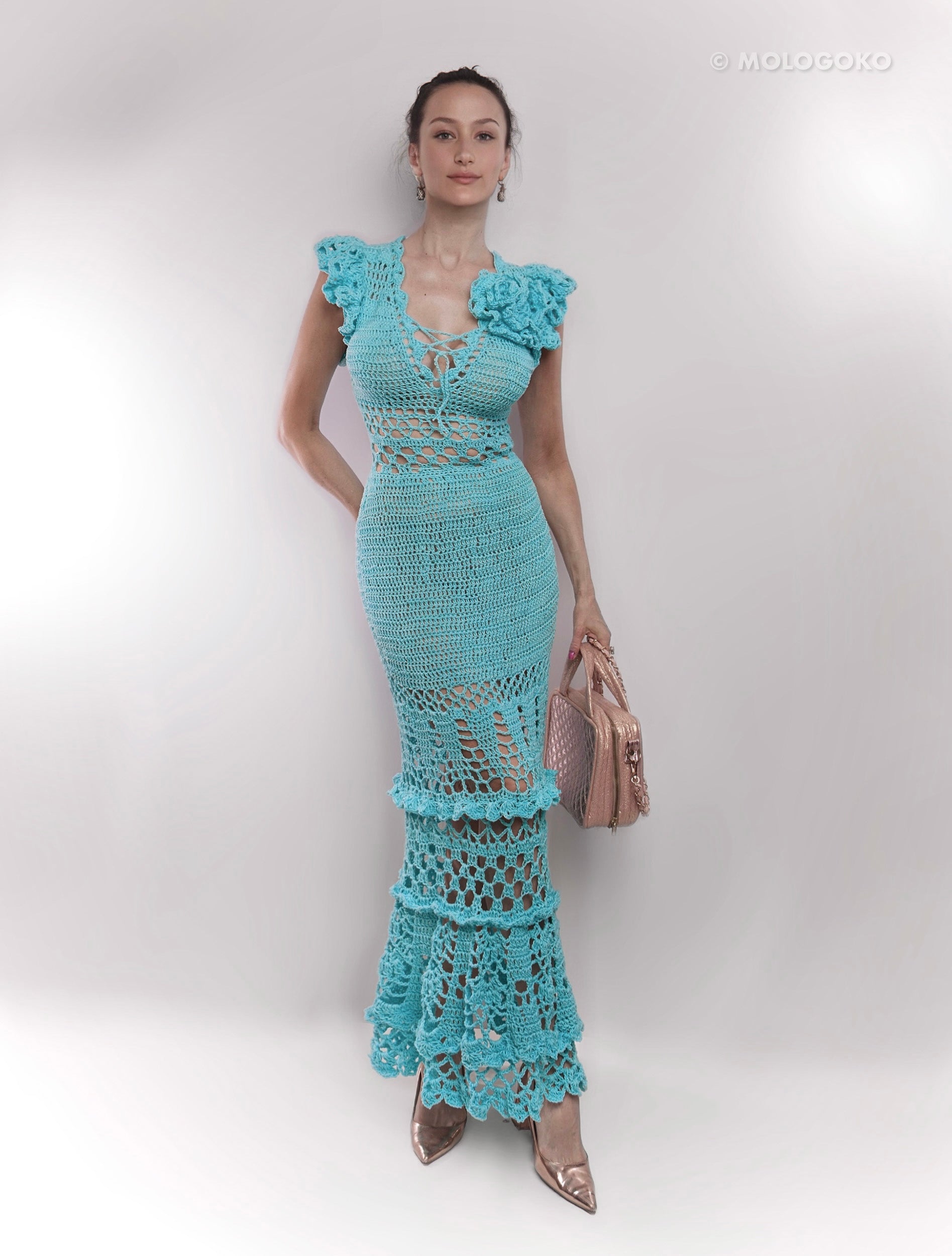 Blossom Crochet Maxi Dress - custom. made fashion