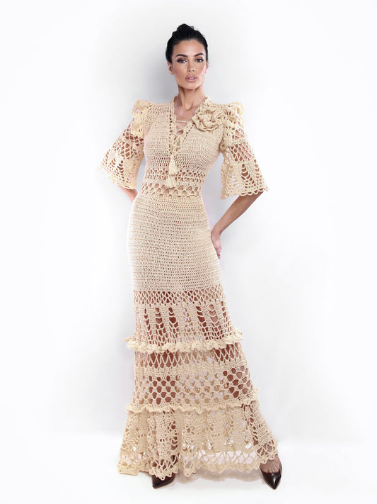 Dita Crochet Maxi Dress