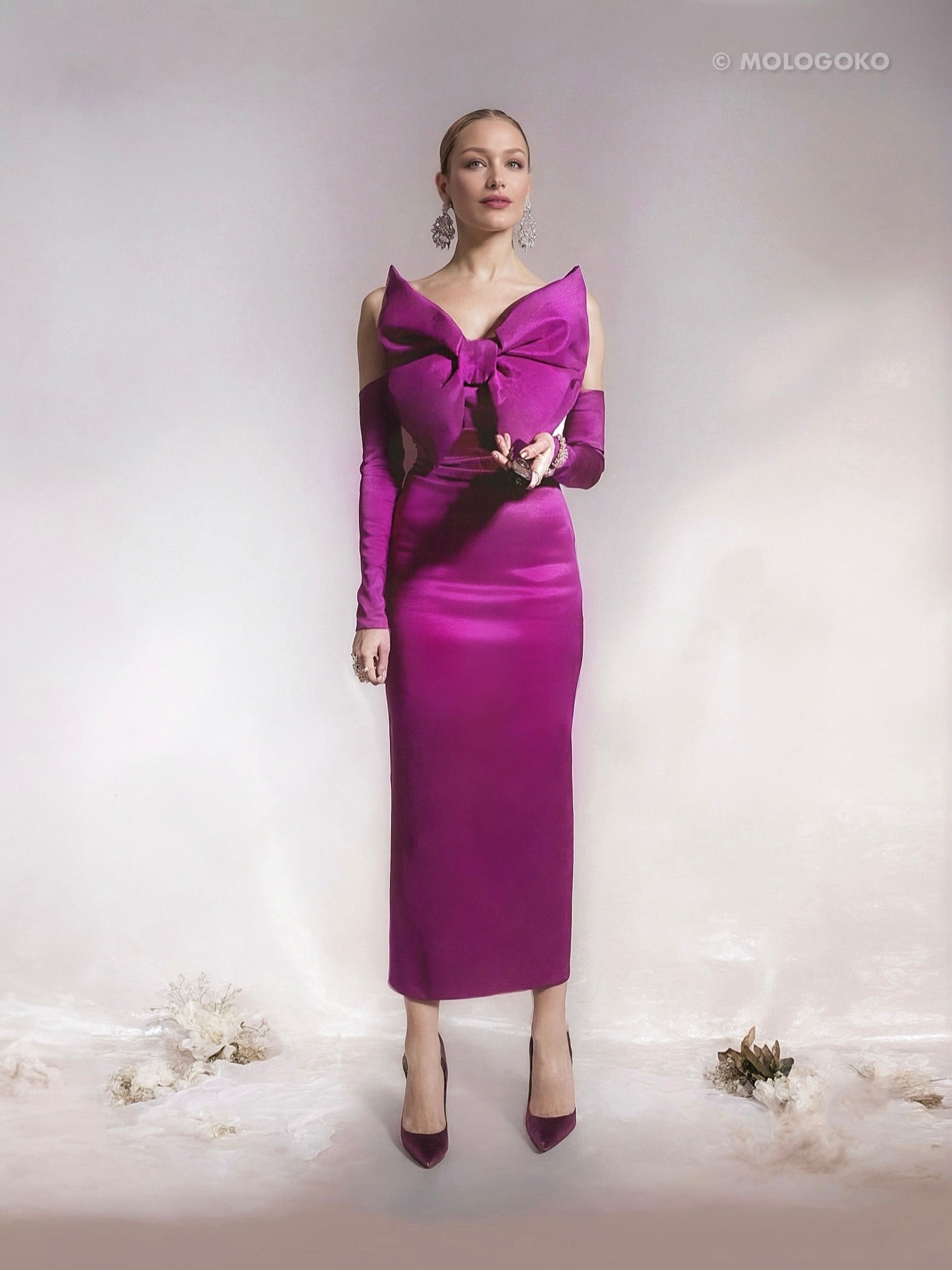 The Bow Maxi Convertible Dress - Mologoko Couture