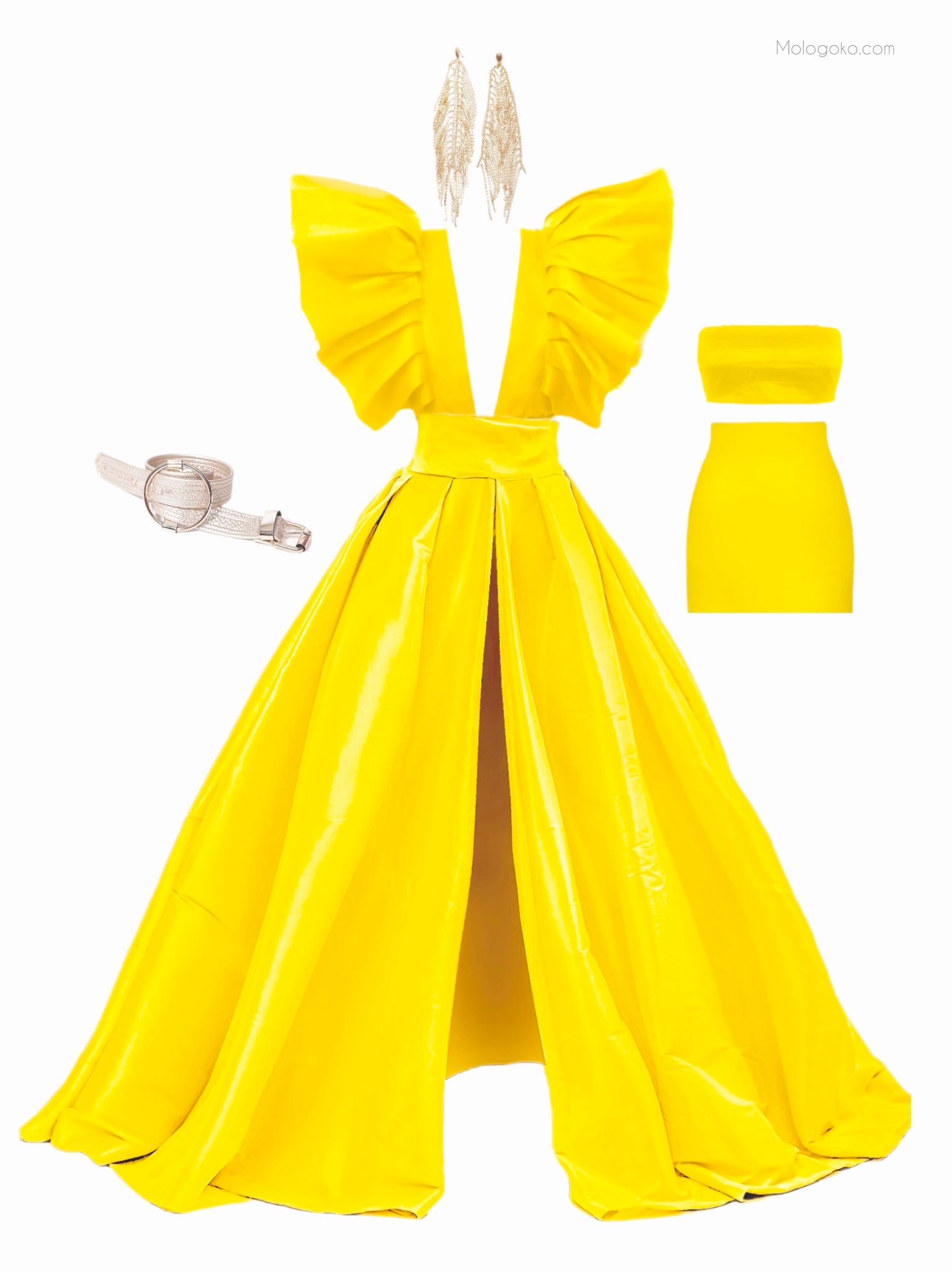 Basic Mini Taffeta Skirt - Mologoko Couture