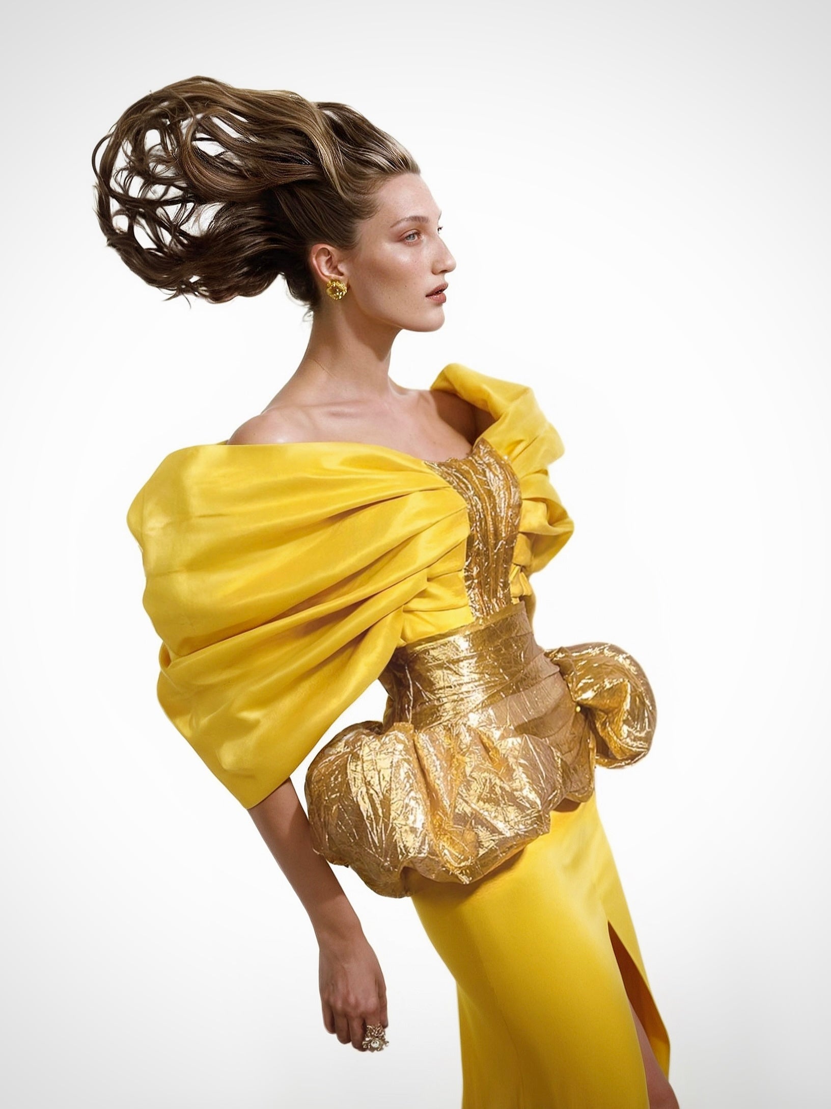 Gisele Gown 3-Part Set - custom made red carpet wedding dresses in USA