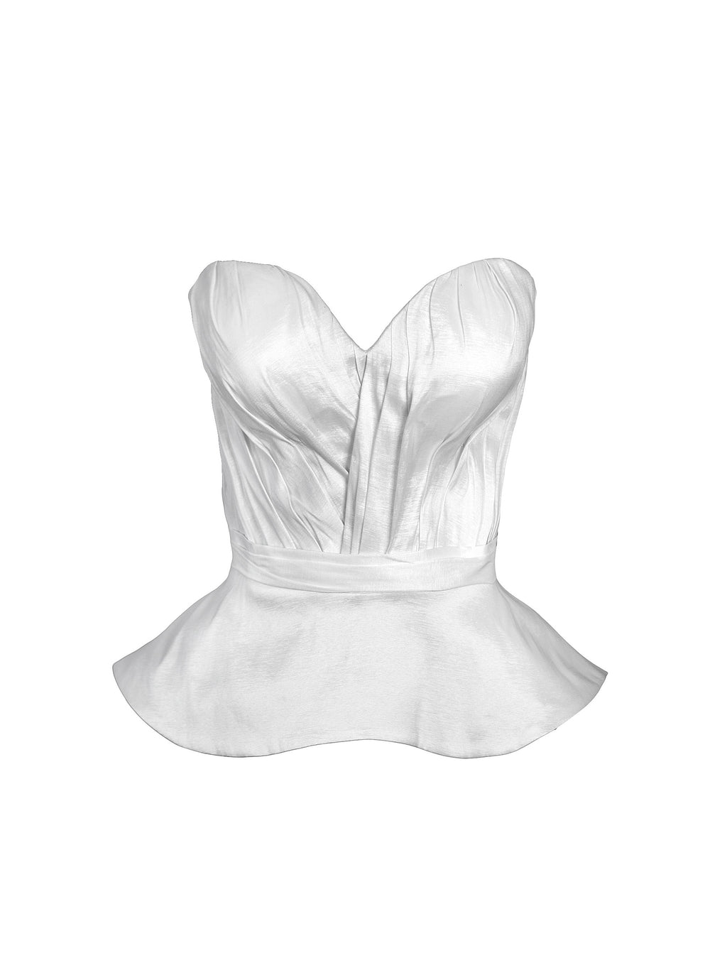 Base Draped Bodies Corset with Peplum - Mologoko Couture