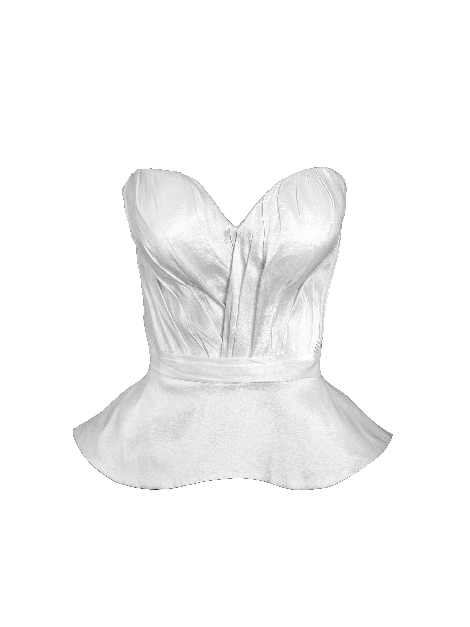 Base Draped Bodies Corset with Peplum - Mologoko Couture