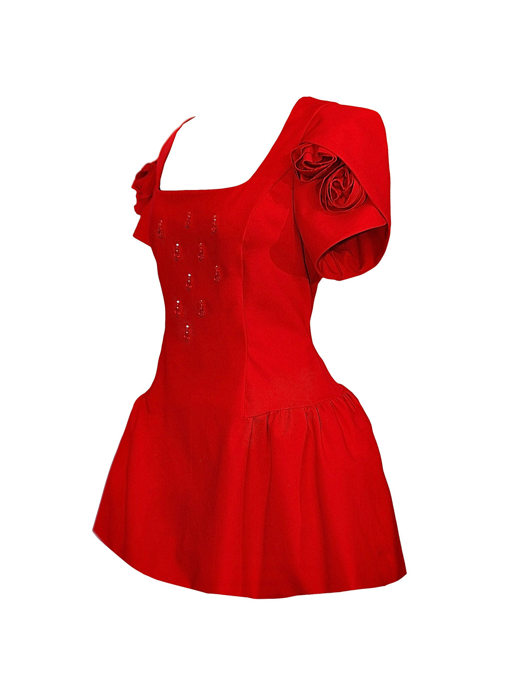 Masha Micro Dress with Sleeves - Mologoko Couture