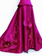 Viviana 3d Flowers Ball Gown Set - Mologoko Couture