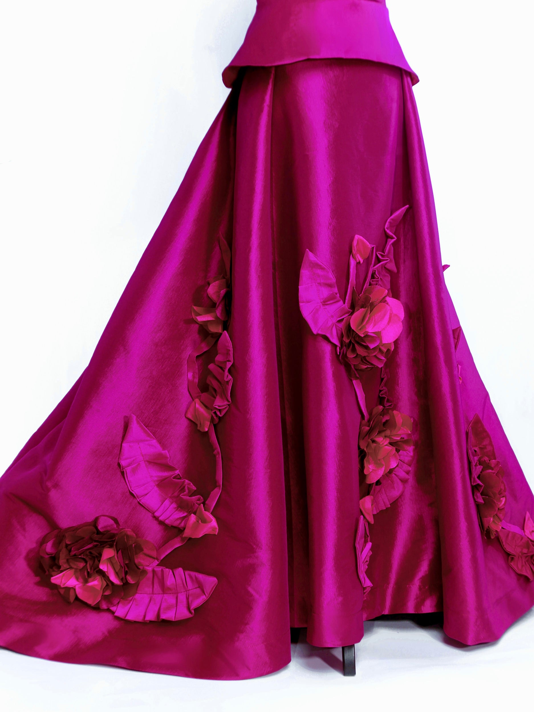 Viviana 3d Flowers Ball Gown Set - Mologoko Couture