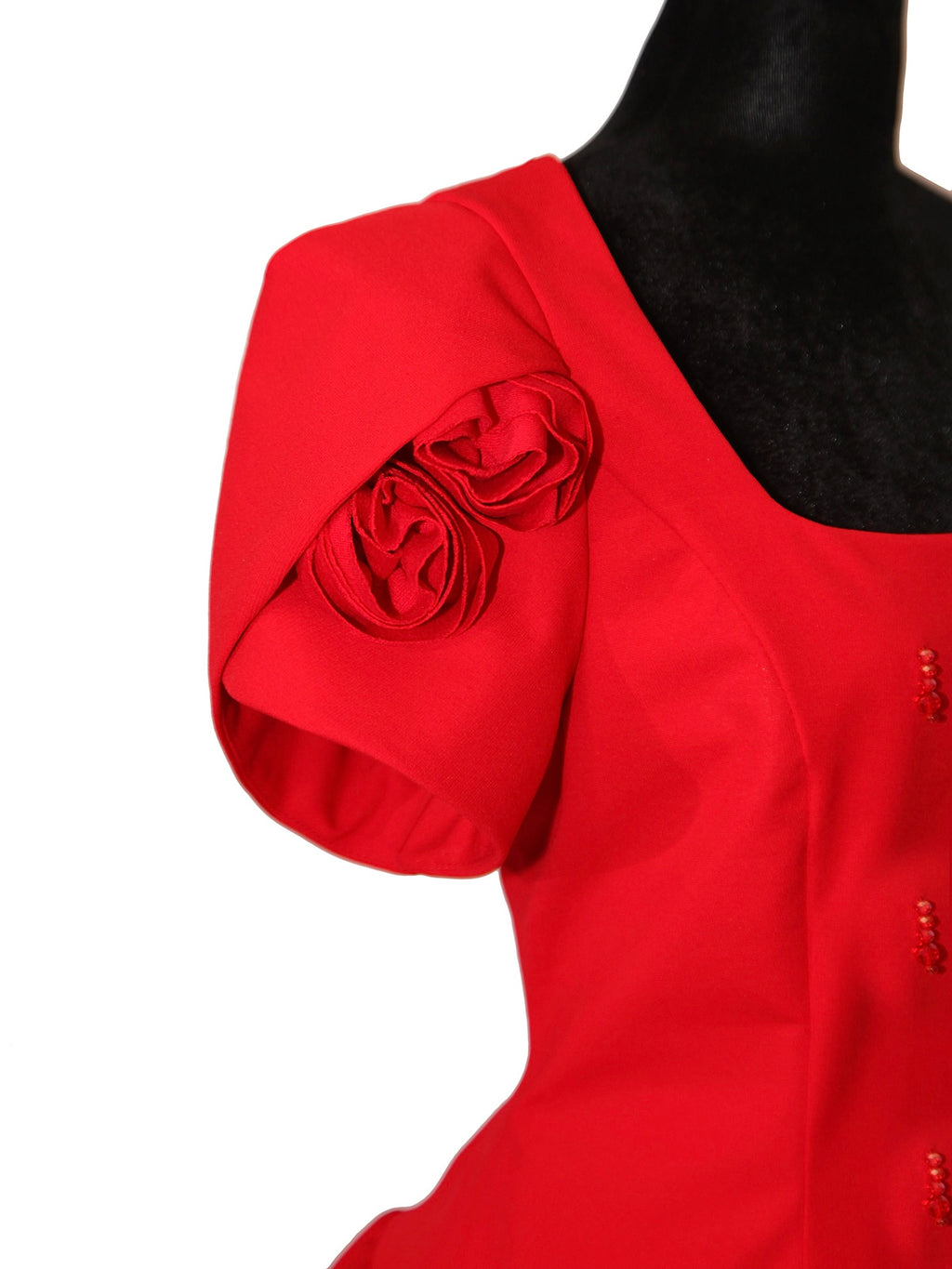 Masha Micro Dress with Sleeves - Mologoko Couture