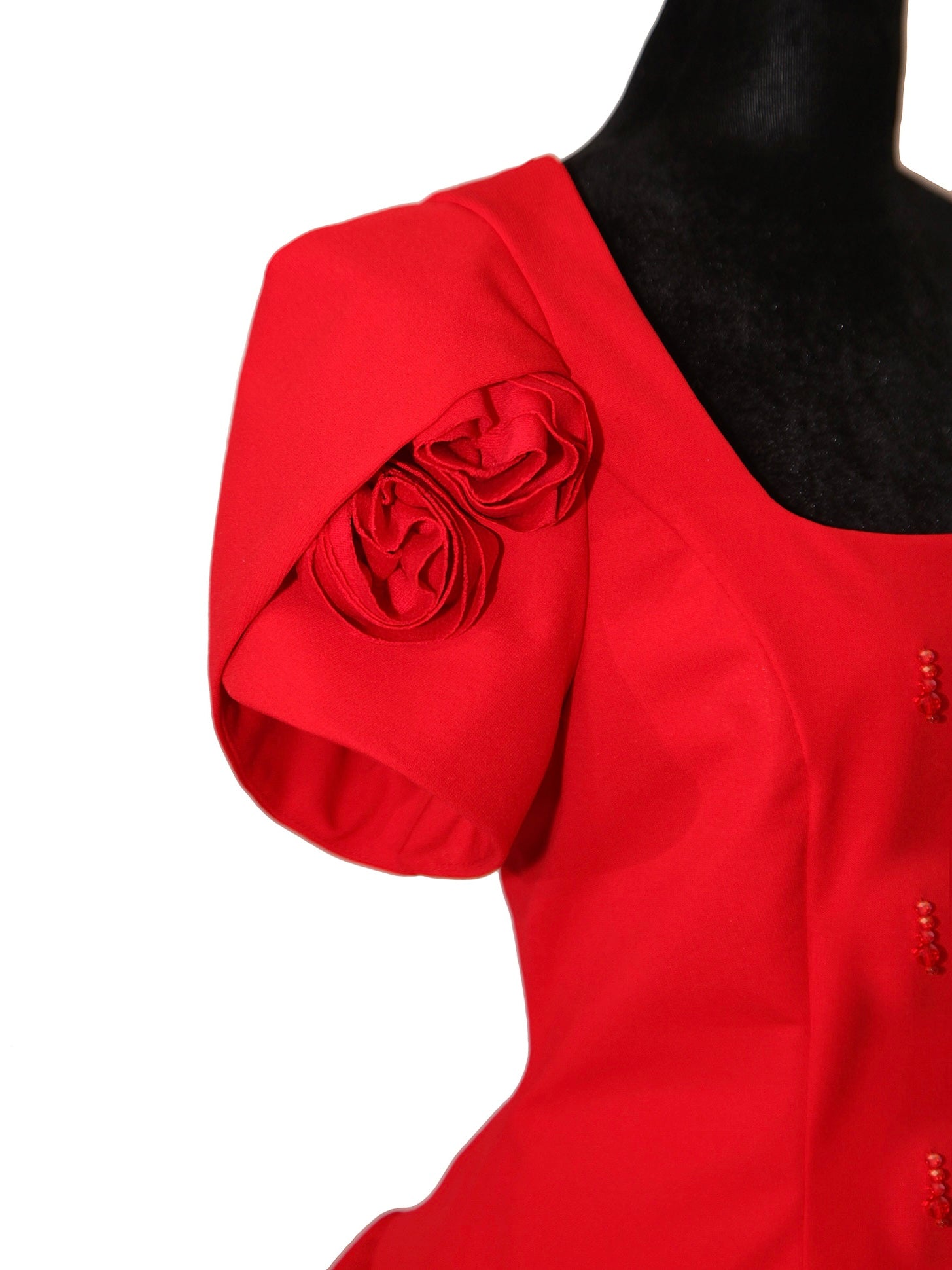 Masha Micro Dress with Sleeves - Mologoko Couture