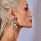 Juno Italian Style Beaded Large Earrings