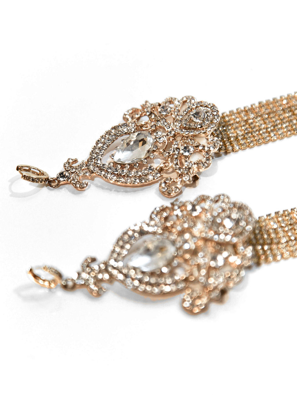 Princess Gold Extra Large Dangle Statement Earrings - Mologoko Couture