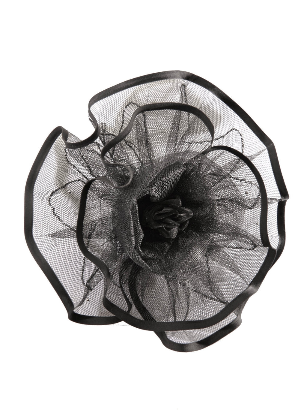 Extra Large Mesh Hand Beaded Flower Pin - Mologoko Couture