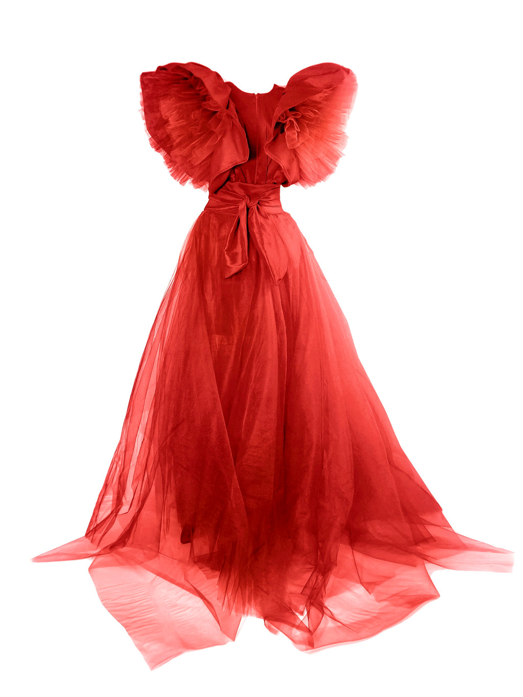 Jasmine Red Carpet Style Gown with Detachable Skirt - dress