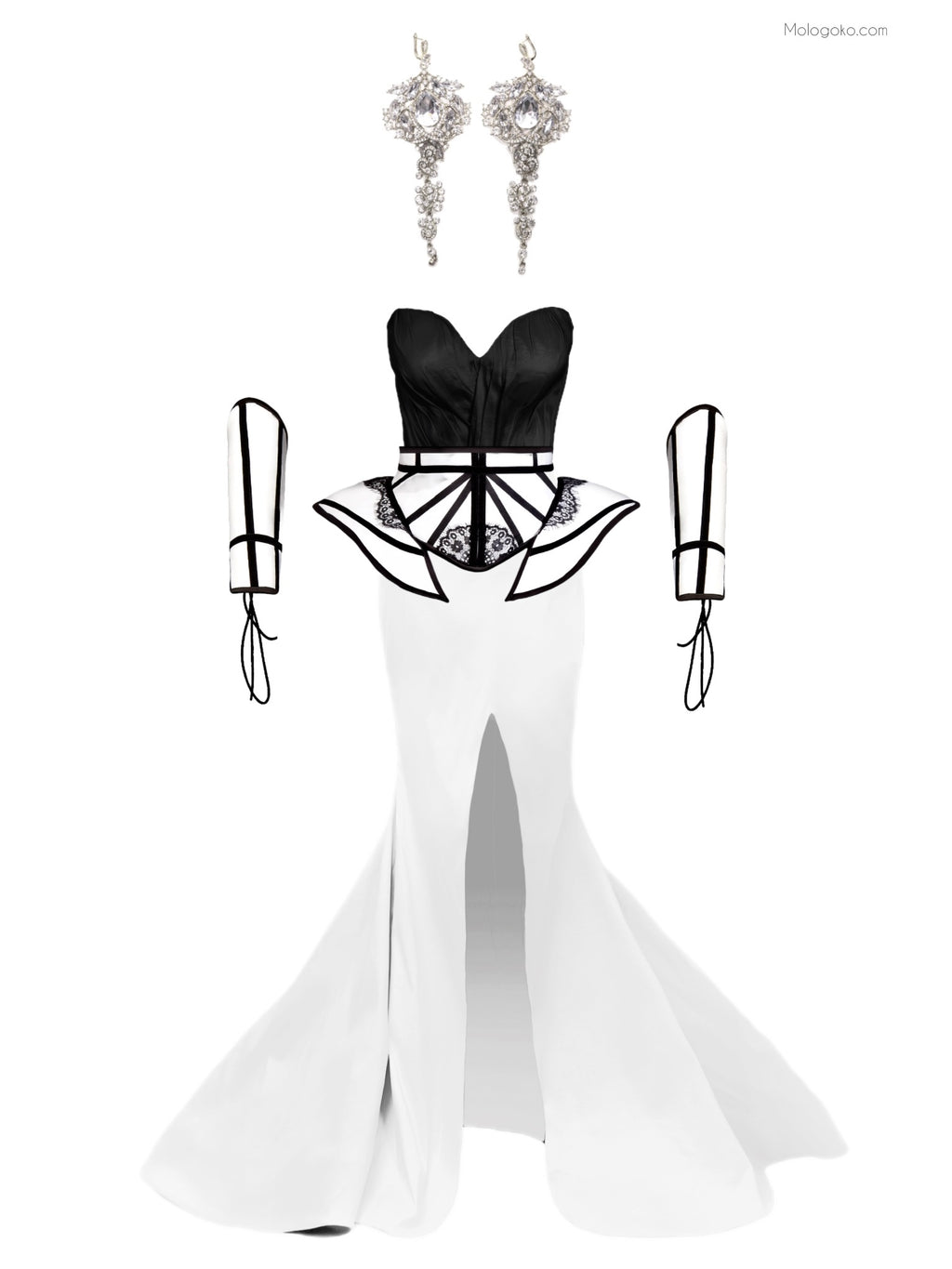 Chapel Window Peplum Corseted Belt - Mologoko Couture