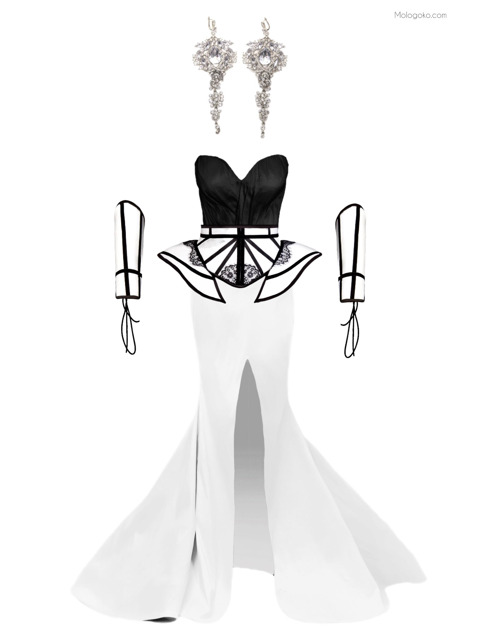 Chapel Window Peplum Corseted Belt - Mologoko Couture