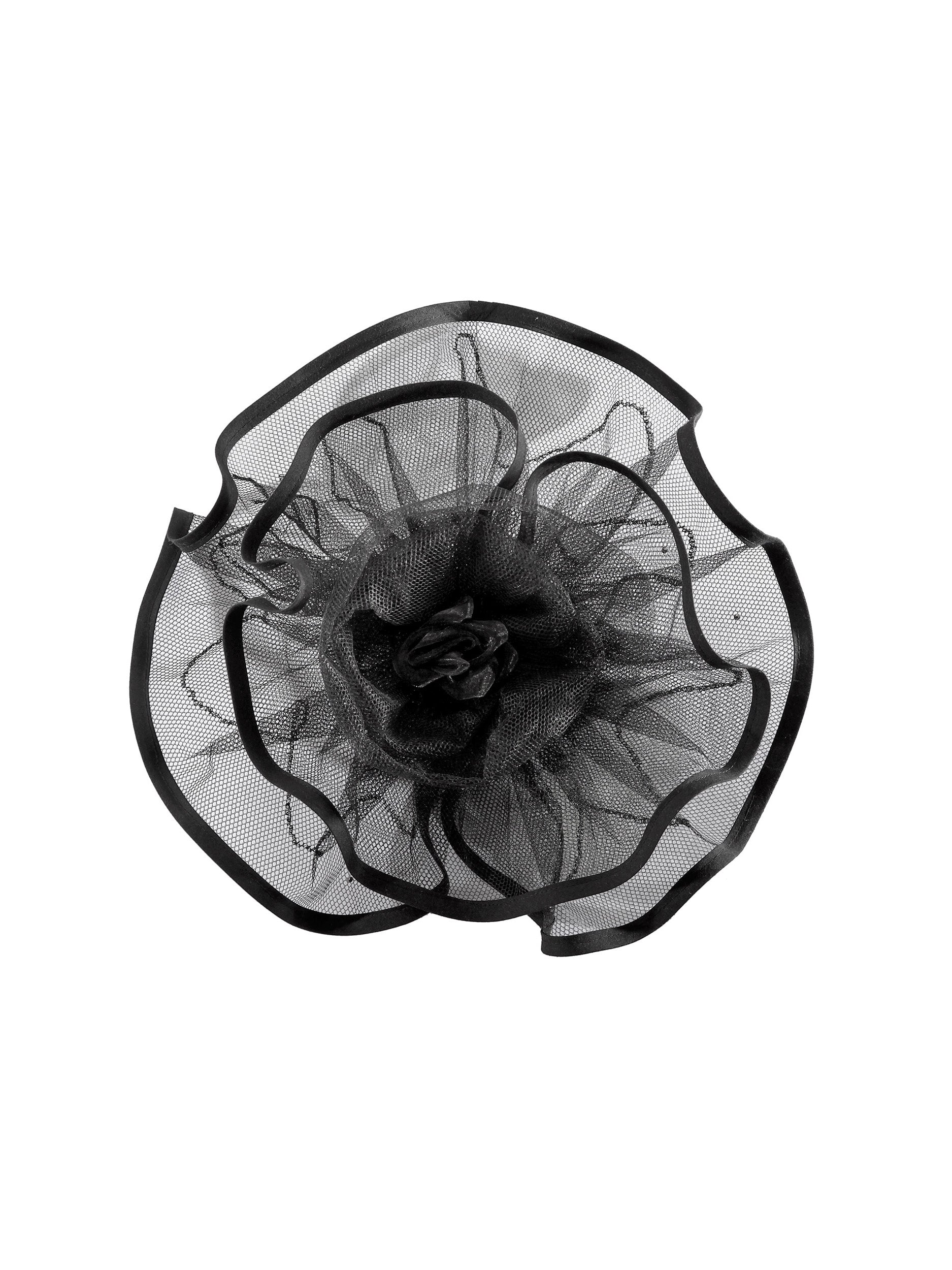 Extra Large Mesh Hand Beaded Flower Pin - Mologoko Couture