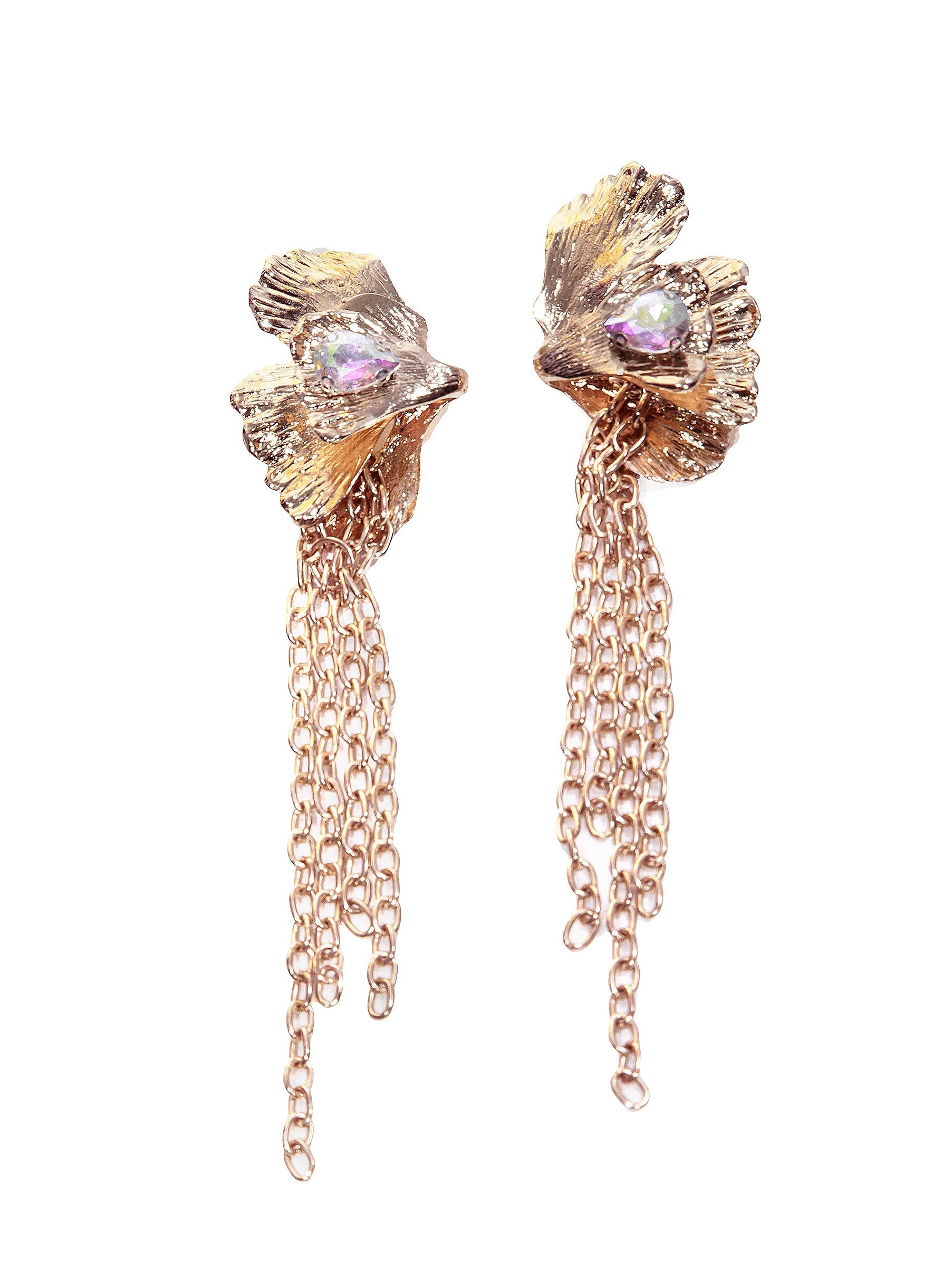 Paris Gold Extra Large Dangle Statement Earrings - Mologoko Couture