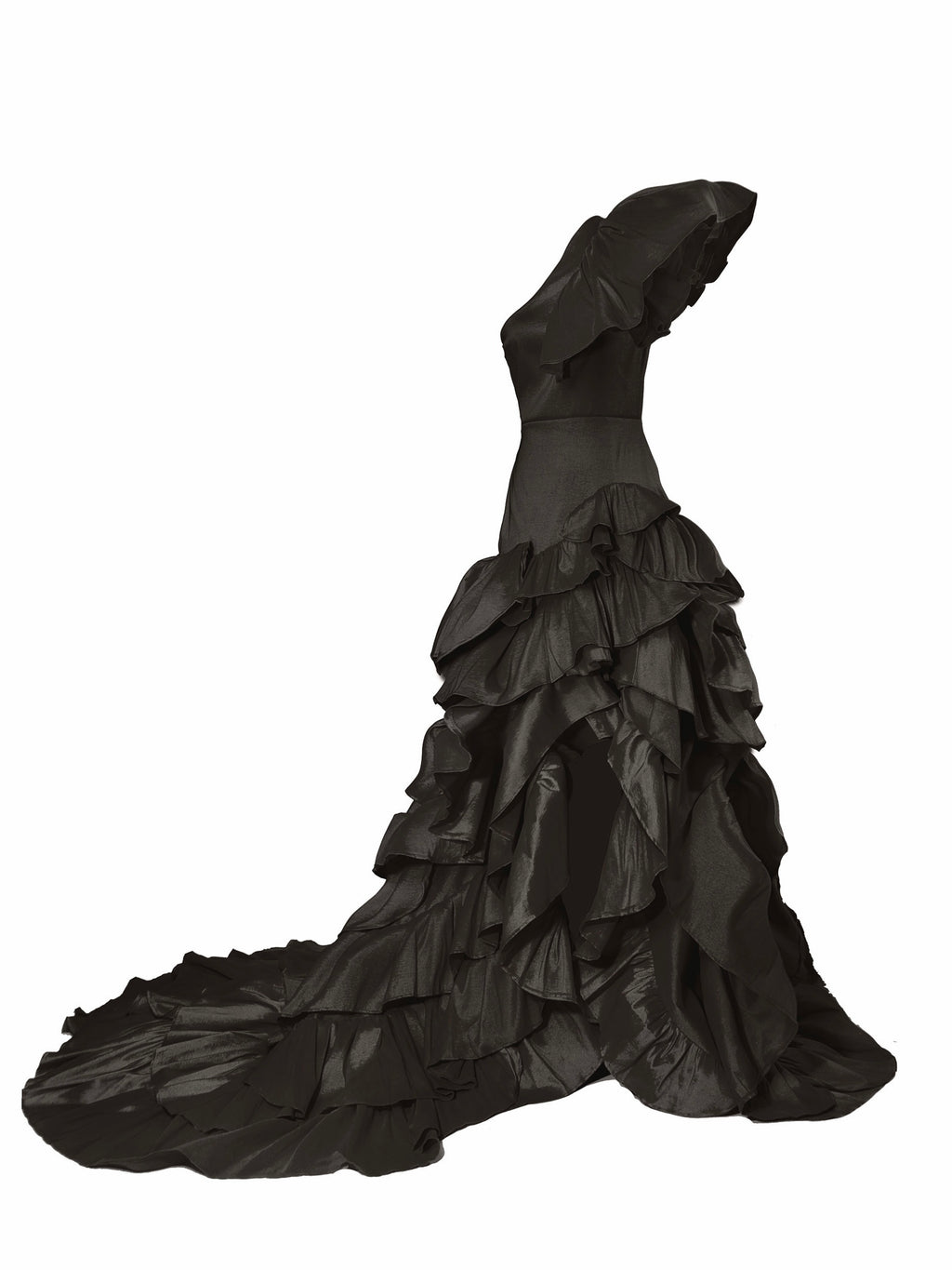 Marigold Sea Of Ruffles Gown - Mologoko Couture