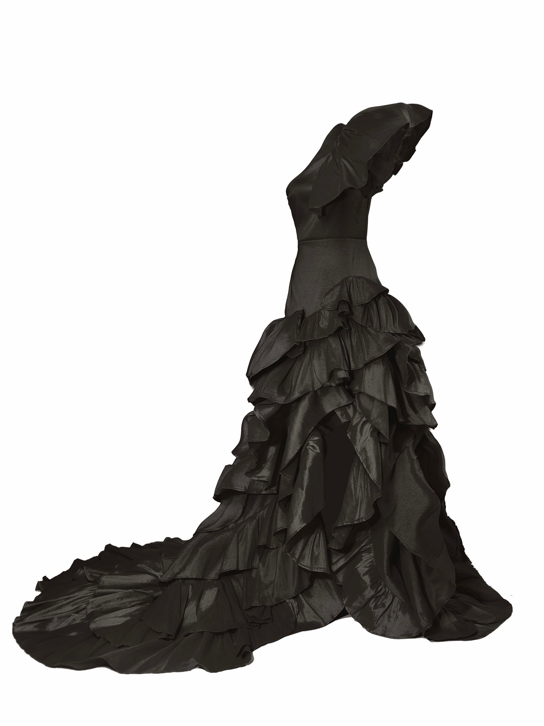 Marigold Sea Of Ruffles Gown - Mologoko Couture