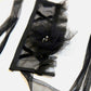 Black Tulle Flower Choker - Mologoko Couture