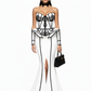 Chapel Window Evening Mermaid Style Front Slit Skirt