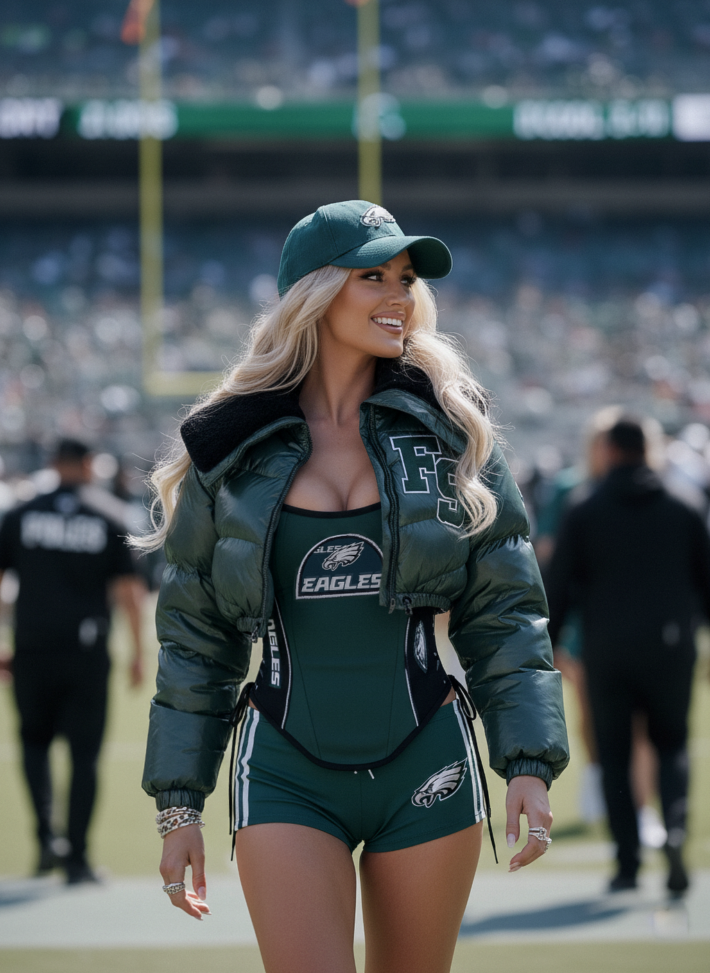 Philadelphia Eagles Football Team Corset Top