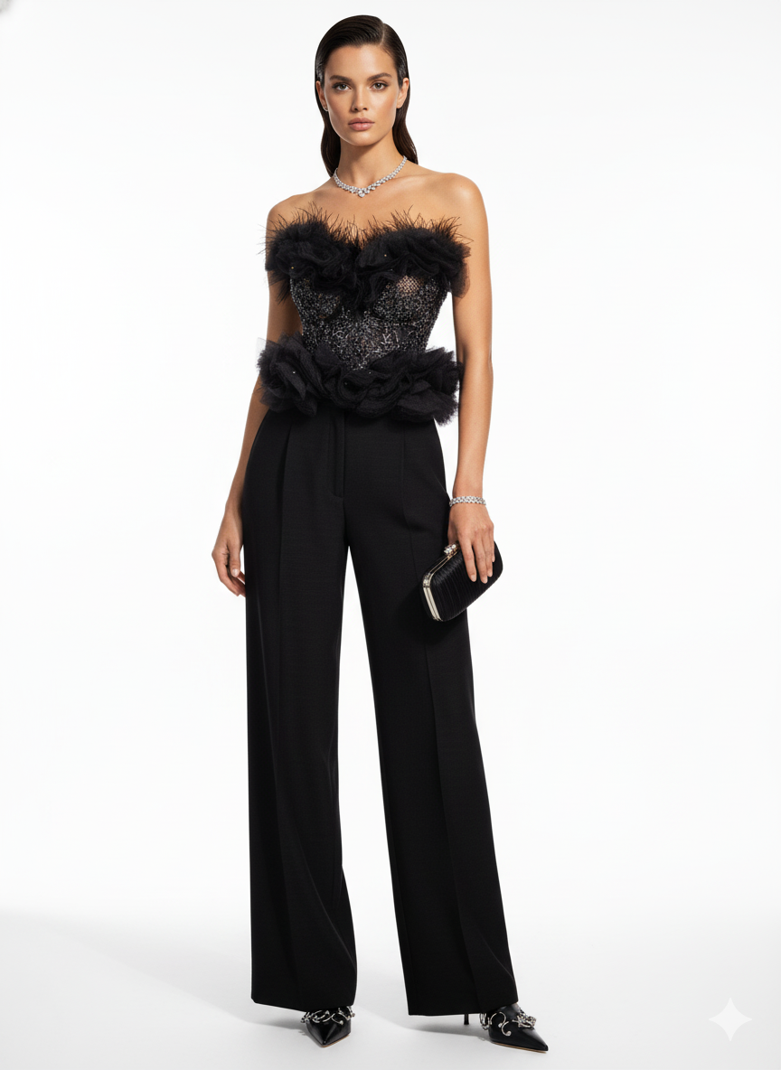 Black Swan Red Carpet Style Goth Corset