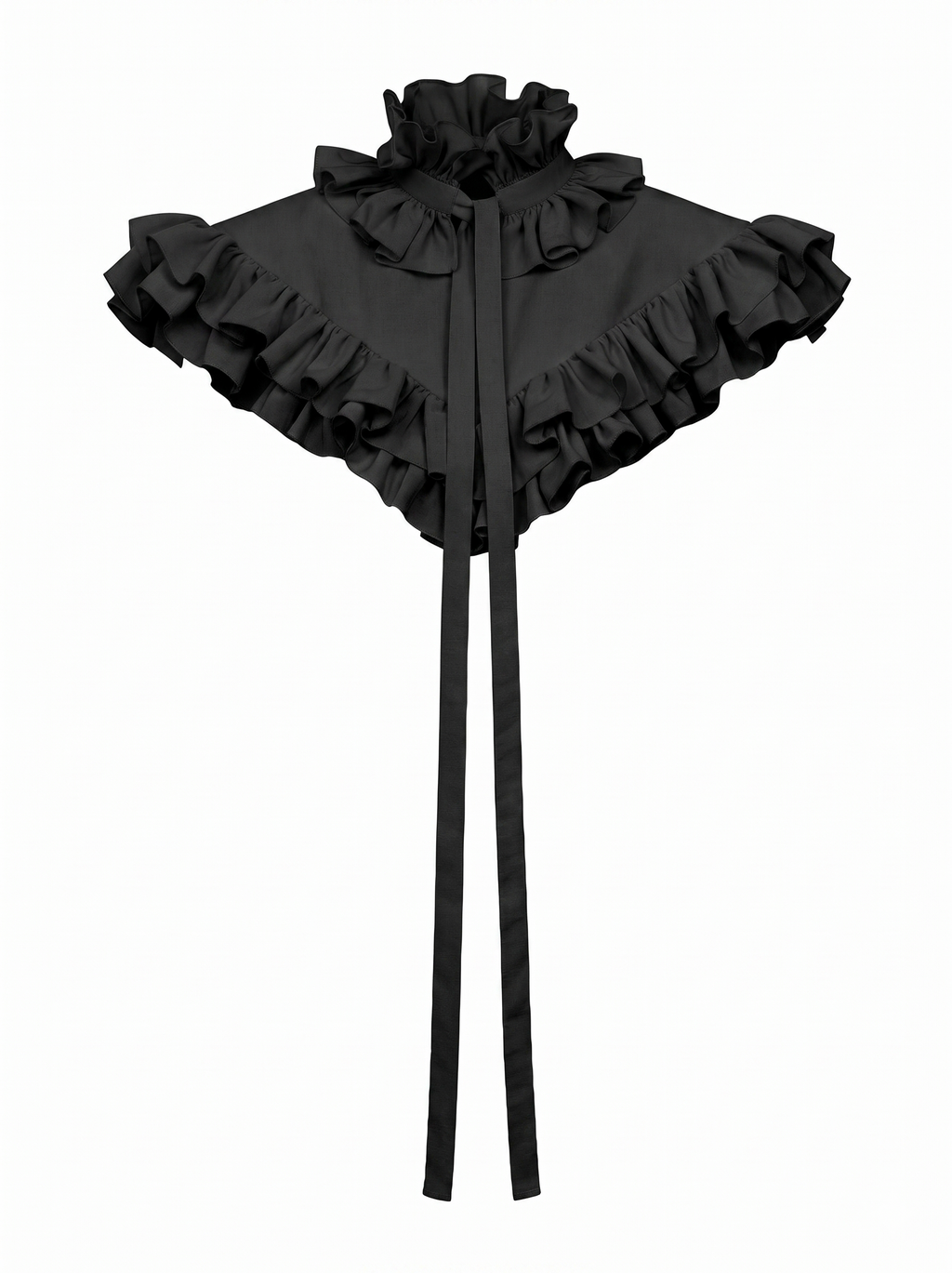 The Poet Cascading Ruffle Detachable Collar